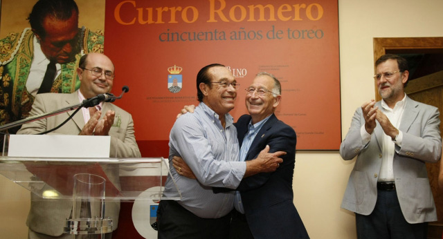 Mariano Rajoy en el homenaje a Curro Romero