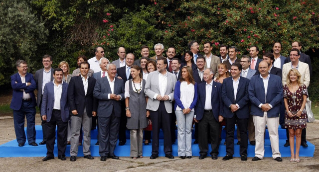Clausura de la reunión de presidentes provinciales del PP en Córdoba