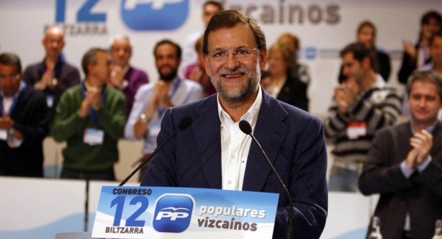 Mariano Rajoy en la clausura del XII Congreso del PP de Vizcaya