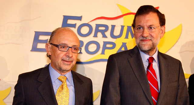 Montoro y Rajoy en el Fórum Europa