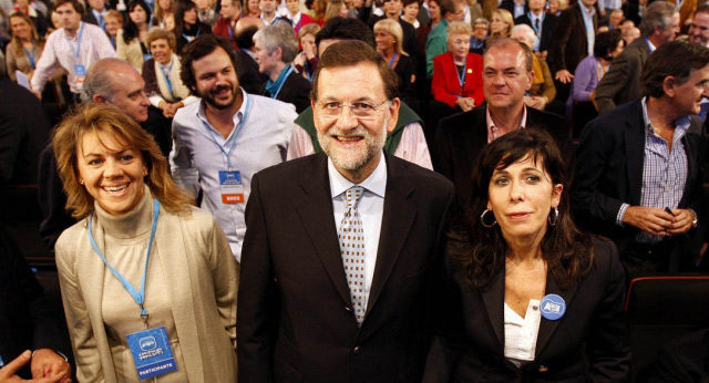 Convención Populares: Mariano Rajoy con María Dolores de Cospedal y Alicia Sánchez Camacho