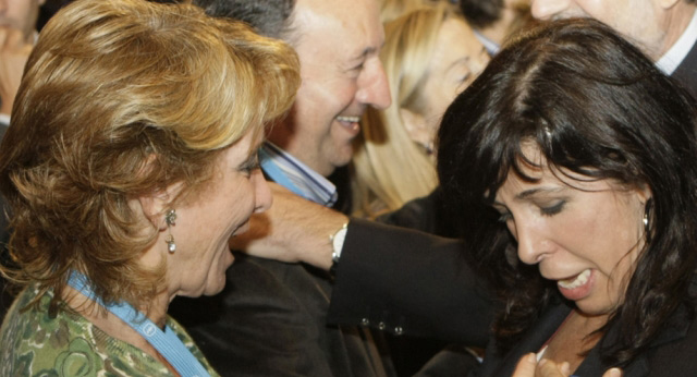 Esperanza Aguirre con Alicia Sánchez Camacho