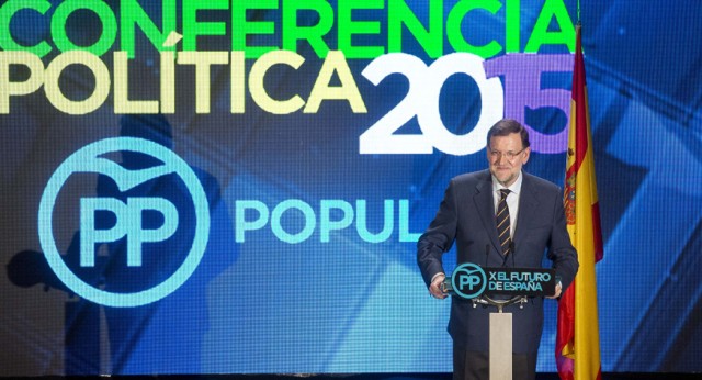 Mariano Rajoy durante su intervención en la inauguración de la Conferencia Política