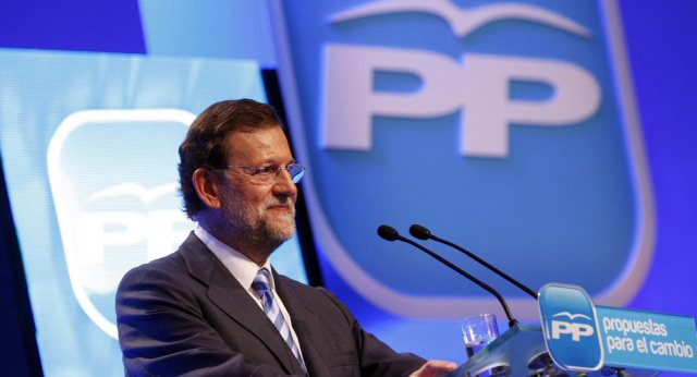 Mariano Rajoy durante la sesión de clausura de la Convención Nacional del Partido Popular