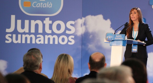 La presidenta del PP de Cataluña, Alicia Sánchez-Camacho