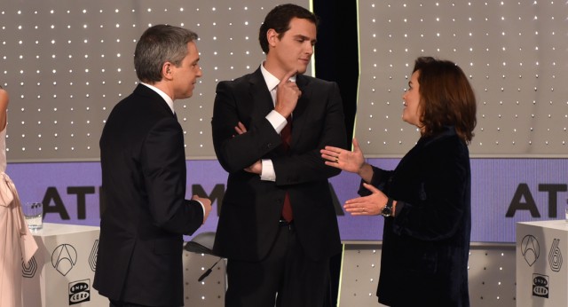 Soraya Sáez de Santamaría participa en el Debate a 4 organizado por Antena 3
