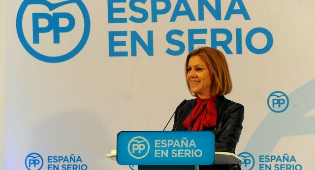 Mª Dolores Cospedal participa en un acto con afiliados del PP en Guadalajara