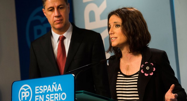 Xavier García Albiol y Andrea Levy en rueda de prensa