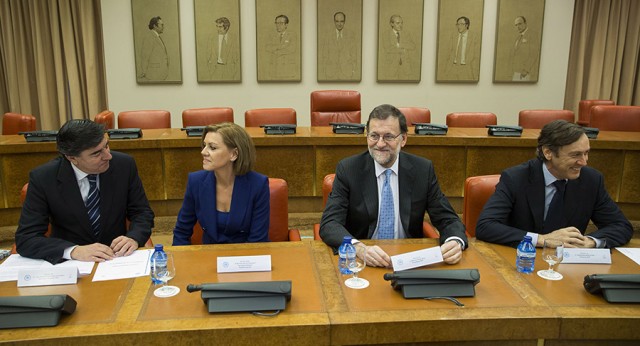 Mariano Rajoy preside la primera reunión del Grupo Popular en el Congreso