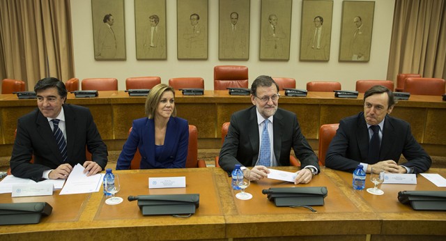 Mariano Rajoy preside la primera reunión del Grupo Popular en el Congreso