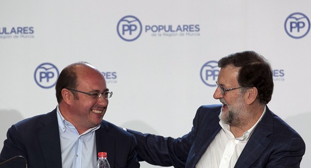 Mariano Rajoy preside la reunión de la Junta Directiva del PP de Murcia