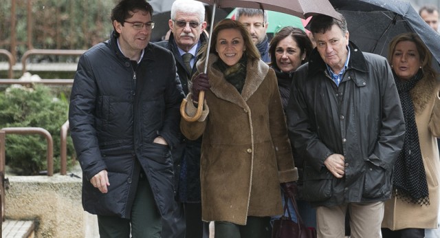 María Dolores Cospedal preside un acto con alcaldes del PP de la provincia de Segovia