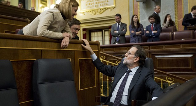 Mariano Rajoy durante el segundo debate de la sesión de investidura