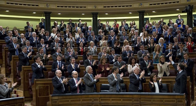 Mariano Rajoy durante el segundo debate de la sesión de investidura