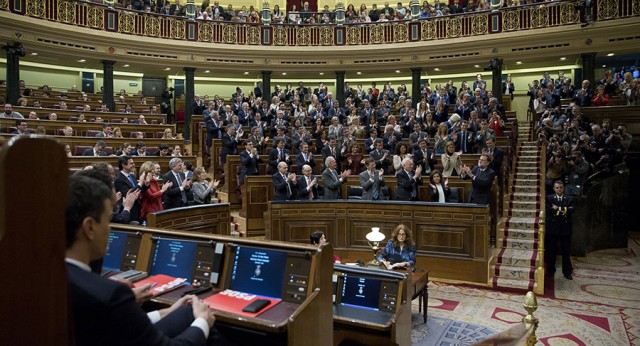 Mariano Rajoy durante el segundo debate de la sesión de investidura