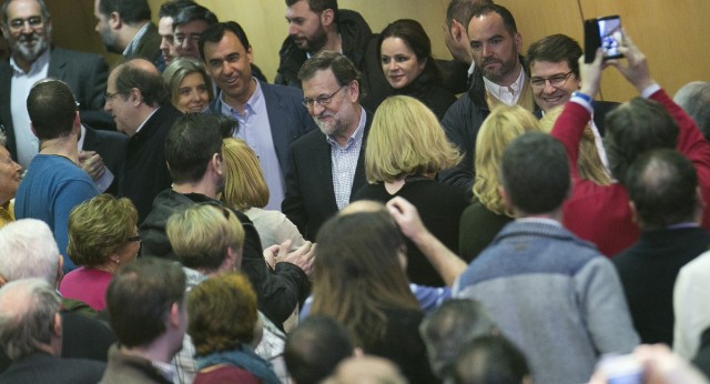 Mariano Rajoy participa en un acto con alcaldes y afiliados del PP de Salamanca