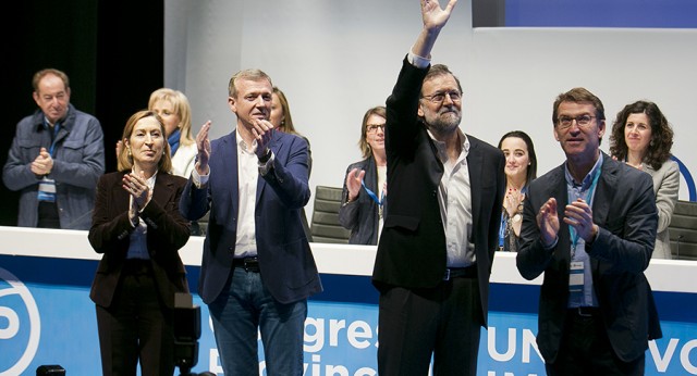 Mariano Rajoy en la clausura del Congreso del PP de Pontevedra