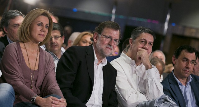 María Dolores de Cospedal, Mariano Rajoy, Xavier Garcia Albiol y Fernando Martínez-Maillo