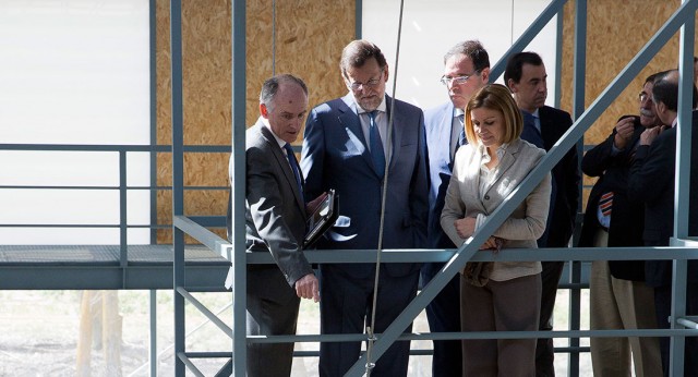 Mariano Rajoy y Mª Cospedal visitan  visita el yacimiento romano de Noheda