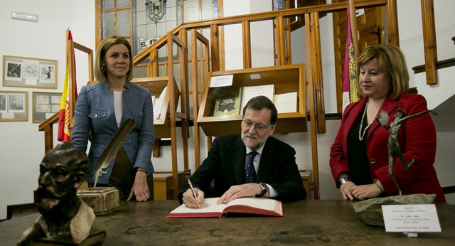 Mariano Rajoy visita el Museo Centro Cervantino de El Toboso con María Dolores de Cospedal 