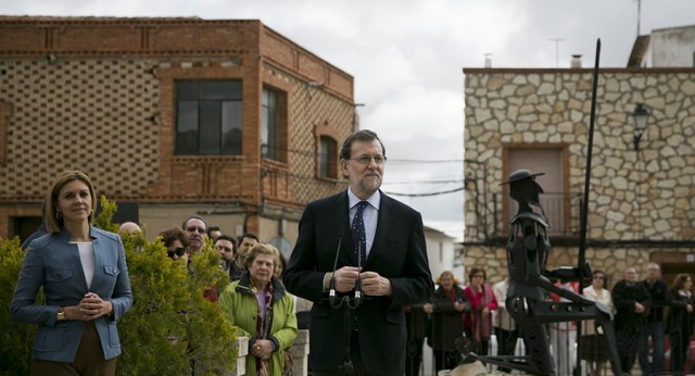 Mariano Rajoy visita El Toboso con María Dolores de Cospedal