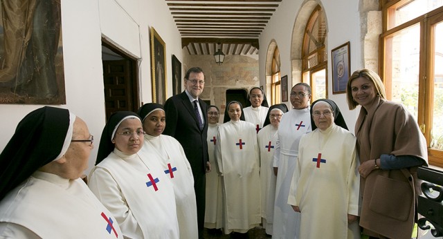 Mariano Rajoy y María Dolores de Cospedal visitan el convento de Las Trinitarias