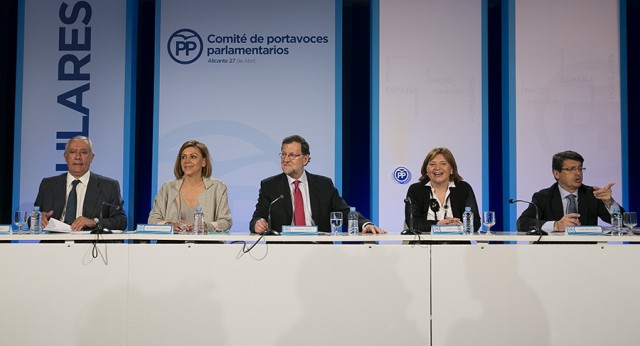 Mariano Rajoy preside el Comité de Portavoces Parlamentarios del PP