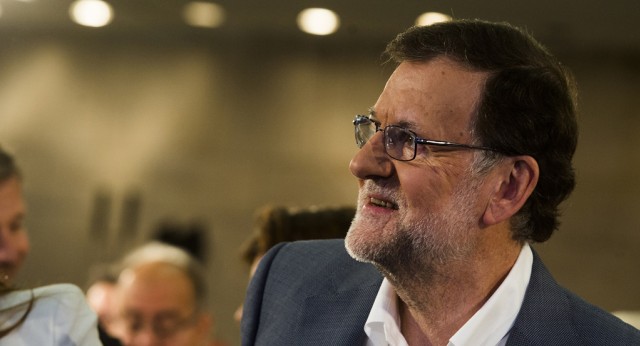 Mariano Rajoy en la presentación del programa electoral en Barcelona