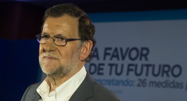 Mariano Rajoy en la presentación del programa electoral en Barcelona