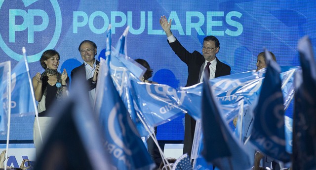 Mariano Rajoy en el acto de inicio de campaña