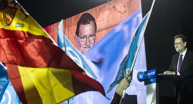 Mariano Rajoy en el acto de inicio de campaña