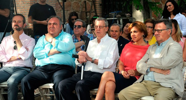 La secretaria general del Partido Popular, María Dolores Cospedal, en Toledo