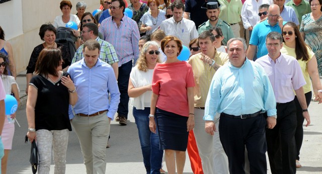 Mª Dolores Cospedal visita el municipio toledano de Lillo