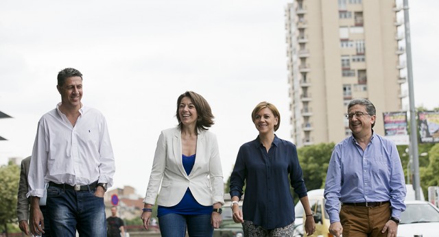 María Dolores de Cospedal visita Girona