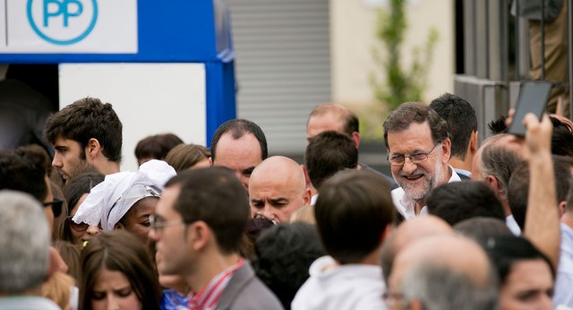 Mariano Rajoy pasea por Tudela