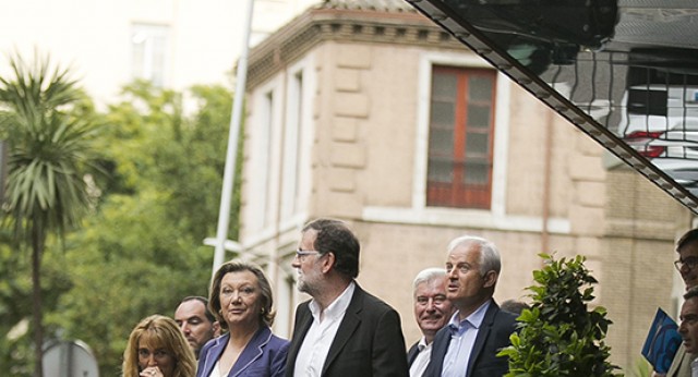 Mariano Rajoy interviene en un acto en Zaragoza