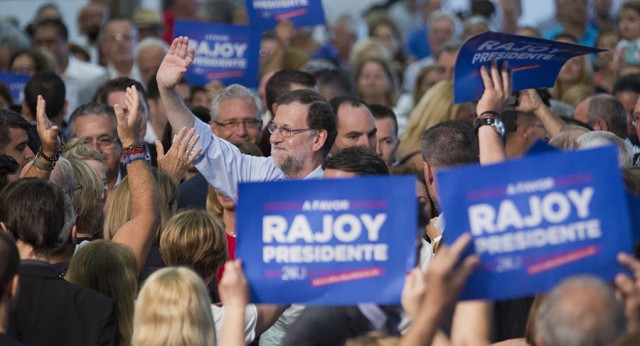 Mariano Rajoy a su llegada al acto en Tenerife