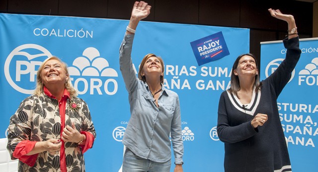 María Dolores de Cospedal interviene en un acto en Gijón