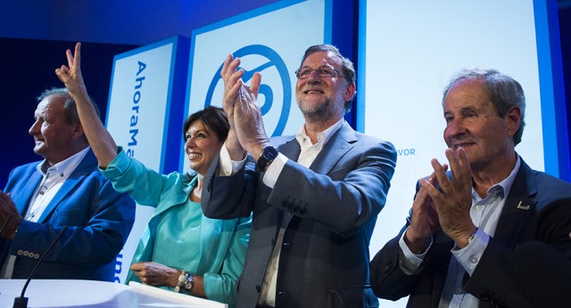 Mariano Rajoy interviene en un acto en Lleida