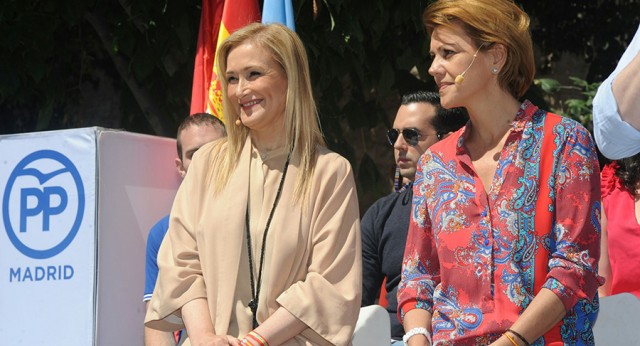 María Dolores de Cospedal interviene en un acto en Arganda