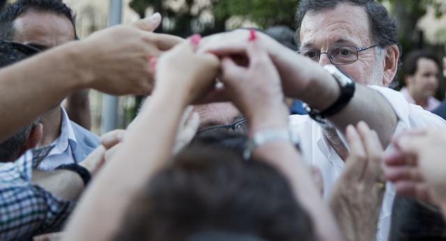 Mariano Rajoy interviene en un acto del PP en Málaga