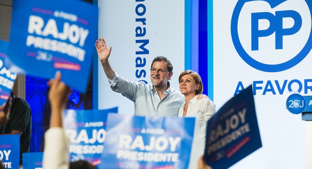 Mariano Rajoy interviene en un acto en Toledo