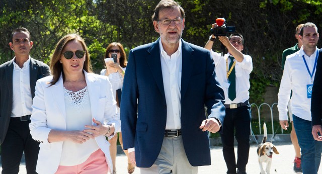 Mariano Rajoy ejerciendo su derecho a voto