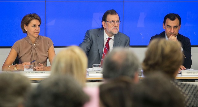 Rajoy preside la reunión de la Junta Directiva Nacional del PP