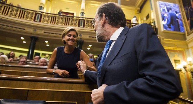 Mariano Rajoy durante la sesión de investidura