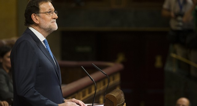 Mariano Rajoy durante la sesión de investidura