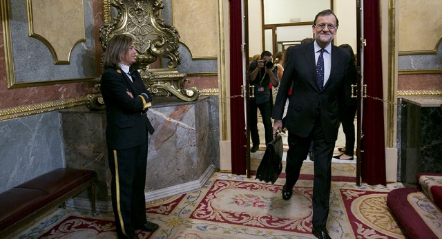 Mariano Rajoy en la segunda jornada de la sesión de investidura