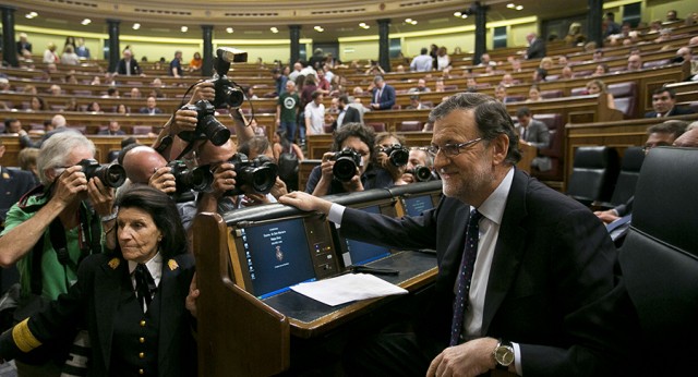 Mariano Rajoy en la segunda jornada de la sesión de investidura