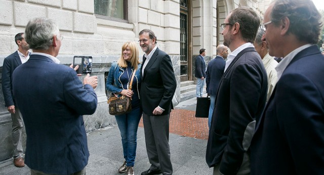 Mariano Rajoy participa en un acto de campaña en Bilbao