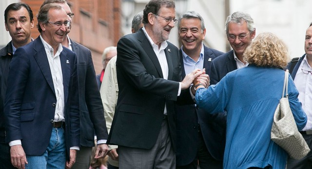 Mariano Rajoy participa en un acto de campaña en Bilbao